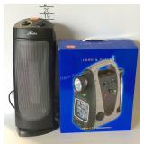 Hunter tower heater and a lord and Taylor 10in 1