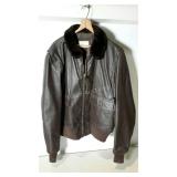Brown military flyers jacket, size 48.