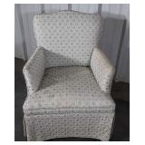 Bedroom Slipper Chair, upholstery in used