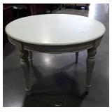 48" Round top Dining  Table white color modern