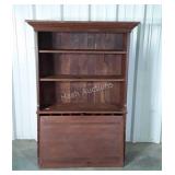 Desk Hutch. Early pine made Mail Sorting Style