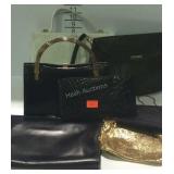 Group of ladies handbags