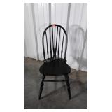 Windsor spindle back Chair black finish color