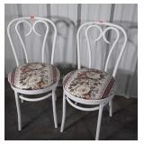 Pair of Ice Cream parlor Style Chairs