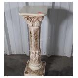 Plantstand Plaster made Roman Column 9" top x 31"