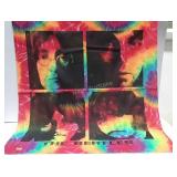 Tie dye Beatles fabric, 40 x 44