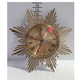 Junghans Electronic star burst wall clock, battery