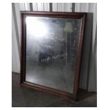 Mirror, 37x45" needs cleaned heavy wood frame