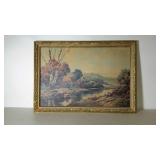 Large framed "over the couch" print by Walter