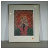 Framed and matted print. Portrait style, great