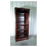 Pine Bookcase Curio Shelf Cabinet, 36x80"