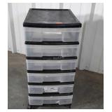 Six drawer portable craft organizer needs cleaned