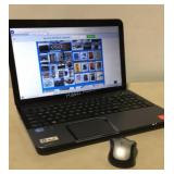 Toshiba satellite laptop with computer case,