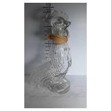 An 18" glass rooster Carafe