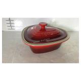 Le Creuset heart shaped baking dish with lid