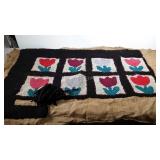 Unfinished hook rug, will 51 x 29 when completed