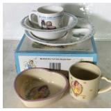 Peter rabbit and friends 3pc melamine set and 2pc