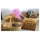 Group of baskets two are picnic