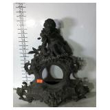 Clock frame- pot metal cherub design N Muller NY