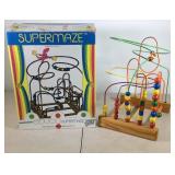 Supermaze bead and wire maze toy