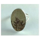 Size 8.75 Sterling silver Germany psilomelane