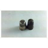 2 Sterling Silver Thimbles