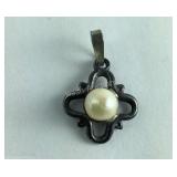 Sterling Silver Pearl Pendant