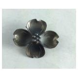 Sterling Silver Flower Pin