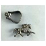 Sterling Silver Horse & Stir up Charms