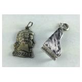 Sterling Silver Piano & Mozart Charm