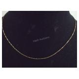 Gold over Sterling Silver 18 inch Chain