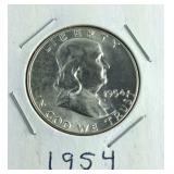 Proof Like 1954 Franklin Half Dollar