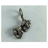 Sterling Silver Drama Mask Charm