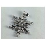 Sterling Silver Snowflake Pendant