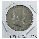 1962 D Franklin Half Dollar