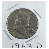 1963-D Franklin Half Dollar