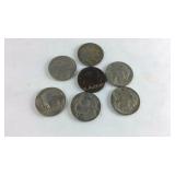 7 Partial & No Date Buffalo Nickels
