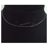 Sterling Silver 16 inch Chain has a couple knots