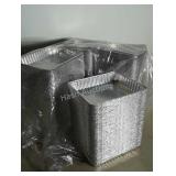 Lot of aluminum trays approximately  6"x7".