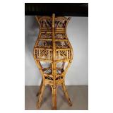 Large Rattan plant stand, 41" tall, will hold