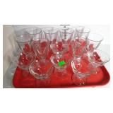 6 Sundae and 9 Parfait stemmed glass