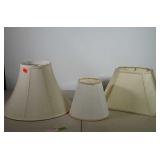 Lot of 3 lamp shades