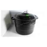 Speckled ceramic coated boiling pot