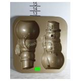 Ten cup Nordic Ware snowman cake pan