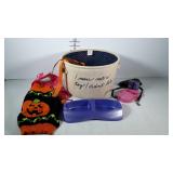 Small dog lot, Halloween sweater, jacket, dish,