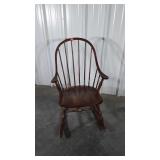 Rocking Chair, curved armed spindle back