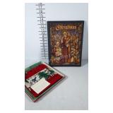 Holiday scarf and book, first edition American