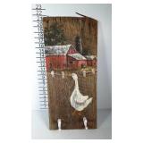 Rustic wall decor, painted weathered wood with