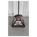 Ceiling Light Fxture, slag glass type shade, 8.5"