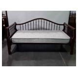 Day bed, mattress does have small stain on it and